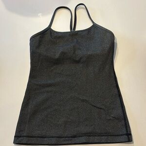 Heather Gray Fine Stripe Lululemon Tank
